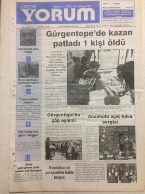 Ordu Yorum Gazetesi 25 Mayıs 2006 - Gürgentepede Çöp Eylemi GZ23330 - 1