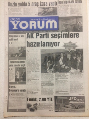Ordu Yorum Gazetesi 26 Şubat 2007 - AK Parti Seçimlere Hazırlanıyor GZ23285 - 1