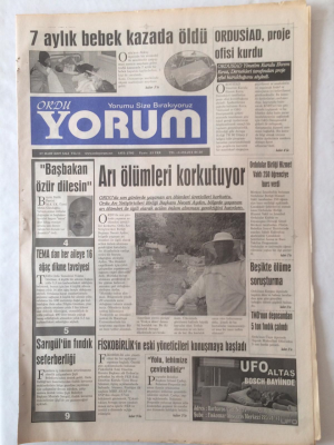 Ordu Yorum Gazetesi 27 Mart 2007 - Fiskobirlikin Eski Yöneticileri Konuşmaya Başladı GZ23210 - 1