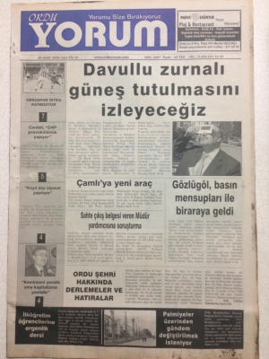 Ordu Yorum Gazetesi 28 Mart 2006 - Kayıt Dışı Siyaset Yapılıyor GZ23478 - 1