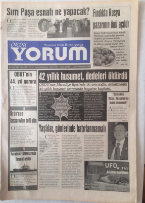 Ordu Yorum Gazetesi 28 Mart 2007 - Fındıkta Rusya Pazarının Önü Açıldı GZ23211 - 1