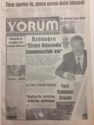 Ordu Yorum Gazetesi 29 Ocak 2007 - AK Parti Fatsada Toplandı GZ23428 - 1