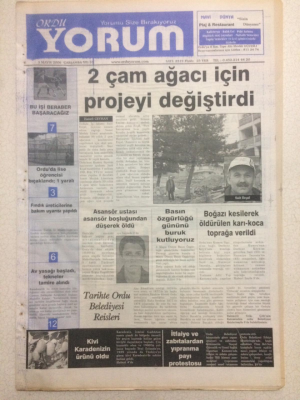 Ordu Yorum Gazetesi 3 Mayıs 2006 - İtfaiye Ve Zabıtılardan Yıpranma Payı Protestosu GZ23313 - 1