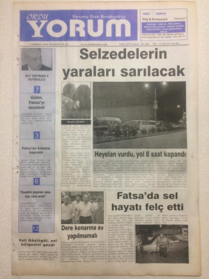 Ordu Yorum Gazetesi 3 Temmuz 2006 - Selzedelerin Yaraları Sarılacak GZ23358 - 1