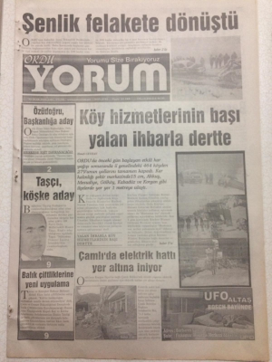 Ordu Yorum Gazetesi 30 Ocak 2007 - Şenlik Felakete Dönüştü GZ23429 - 1