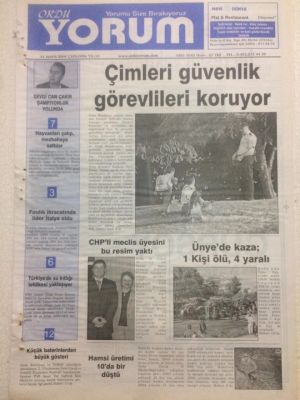 Ordu Yorum Gazetesi 31 Mayıs 2006 - CHPli Meclis Üyesini Bu Resim Yaktı GZ23335 - 1