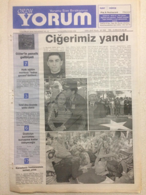 Ordu Yorum Gazetesi 5 Haziran 2006 - Ciğerimiz Yandı GZ23338 - 1