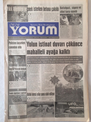 Ordu Yorum Gazetesi 5 Mart 2007 - Orduspor Nihayet Kazandı GZ23191 - 1