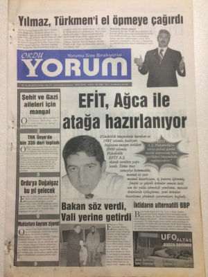 Ordu Yorum Gazetesi 5 Ocak 2007 - Efit, Ağca İle Atağa Hazırlanıyor GZ23410 - 1