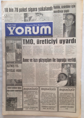 Ordu Yorum Gazetesi 6 Mart 2007 - TMO Üreticiyi Uyardı GZ23192 - 1