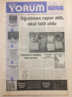 Ordu Yorum Gazetesi 6 Mayıs 2006 -Fiskobirlikin Fındığına Talipli Çıkmadı GZ23315 - 1