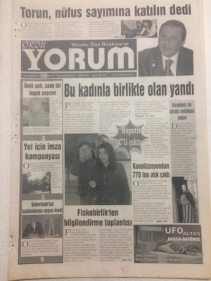 Ordu Yorum Gazetesi 6 Şubat 2007 - Orduspor Üç Puana Hasret Kaldık GZ23268 - 1