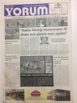 Ordu Yorum Gazetesi 7 Mayıs 2005 - Yabani Kestaneler Aşılanıyor GZ23532 - 1