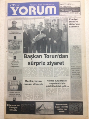 Ordu Yorum Gazetesi 8 Mart 2006 - Başkan Torunda Sürpriz Ziyaret GZ23461 - 1