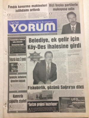 Ordu Yorum Gazetesi 8 Ocak 2007 - Belediye Ek Gelir İçin Köy-Des İhalesine Girdi GZ23411 - 1