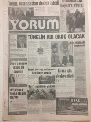 Ordu Yorum Gazetesi 9 Şubat 2007 - Torun Vatandaştan Destek İstedi GZ23271 - 1