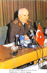 Orgeneral Kenan Evren Kartpostal (Küçük Boy) KRT21525 - Gökçekoleksiyon