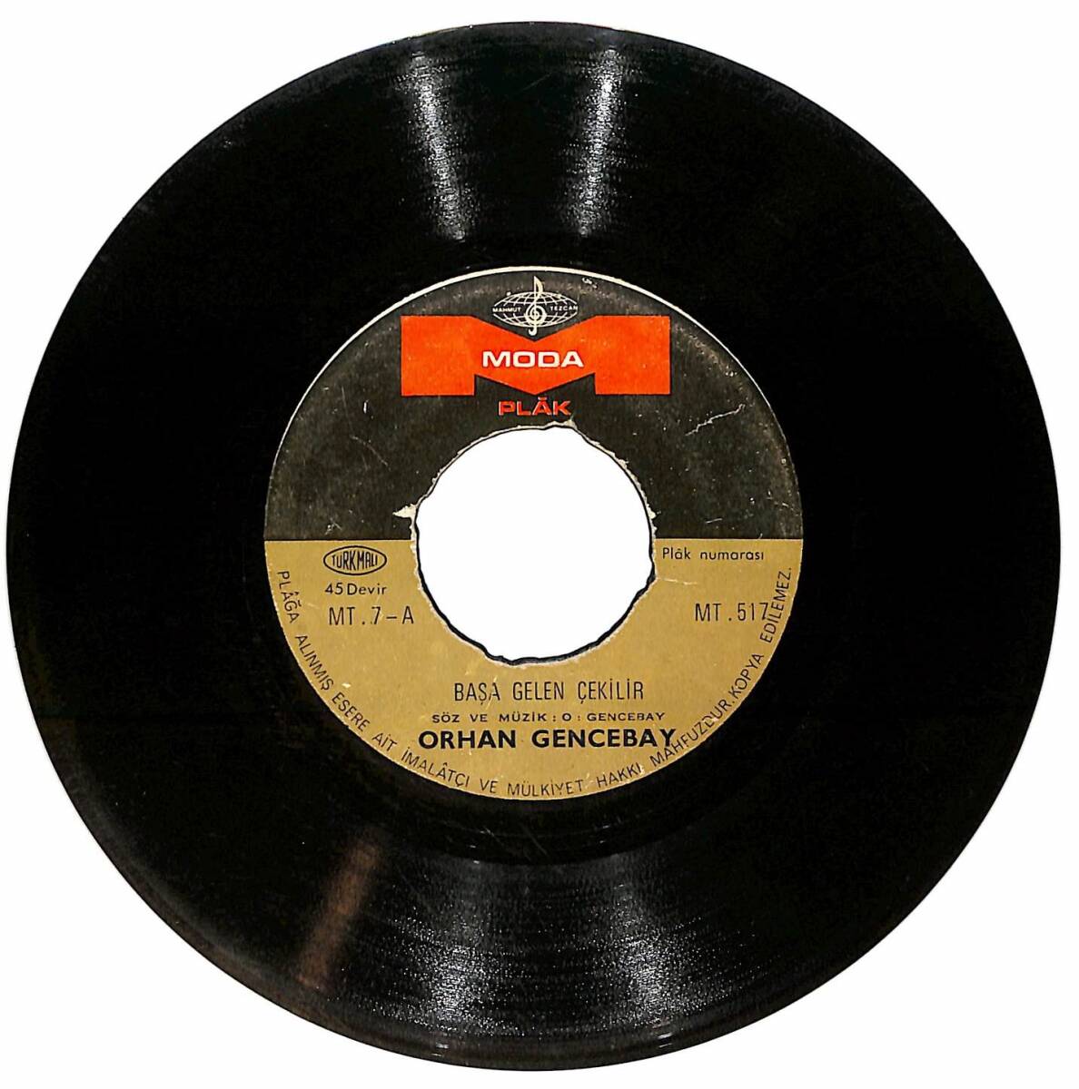 Orhan Gencebay - Başa Gelen Çekilir / Sensiz Bahar Olmuyor Plak (10/6.5) PLK26183 - 2