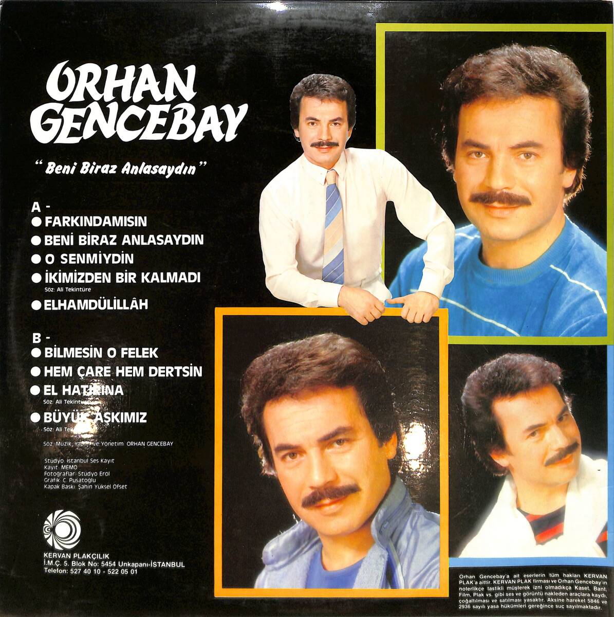 Orhan Gencebay - Beni Biraz Anlasaydın LP PLAK (10/8) PLK24102 - 2