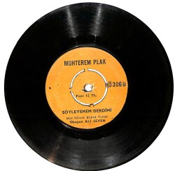 Ali Seven - Söyleyemem Derdimi / Hastayım Yaşıyorum Plak (10/7) PLK26166 - Gökçekoleksiyon
