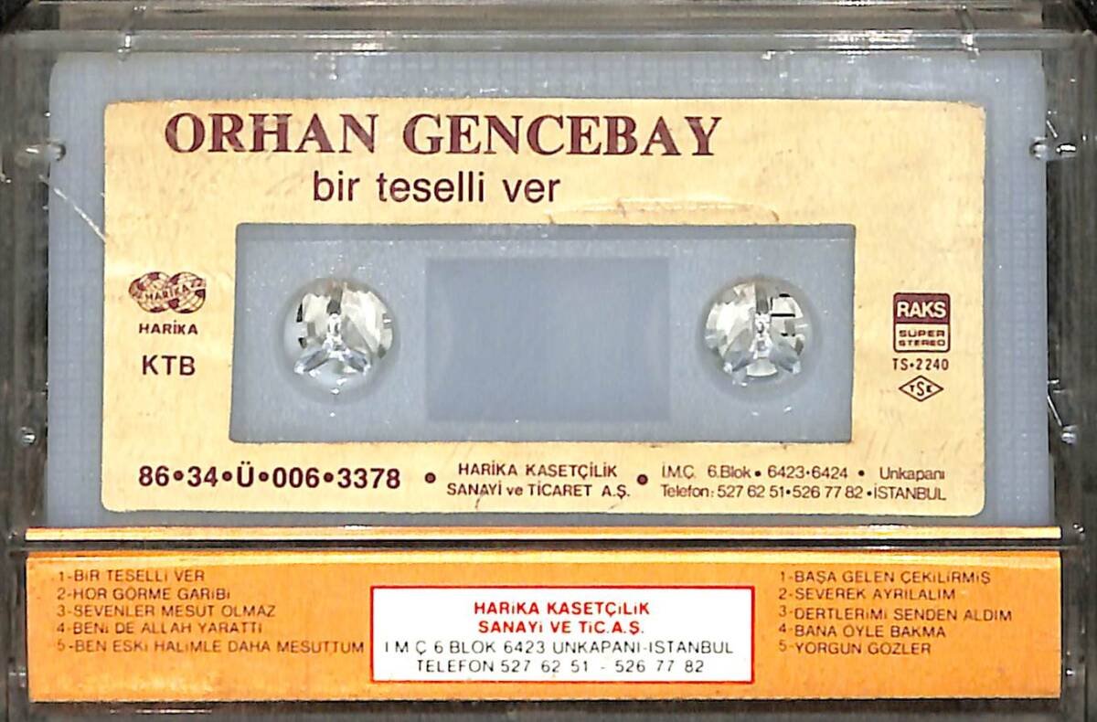 Orhan Gencebay - Bir Teselli Ver (İkinci El) Kaset 