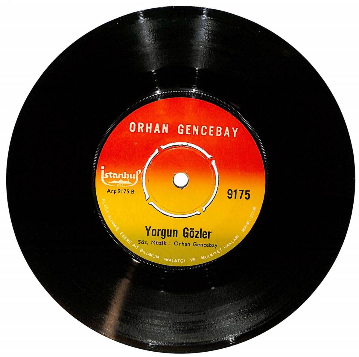 Orhan Gencebay - Bir Teselli Ver / Yorgun Gözler Plak (10/6.5) PLK26165 - 1