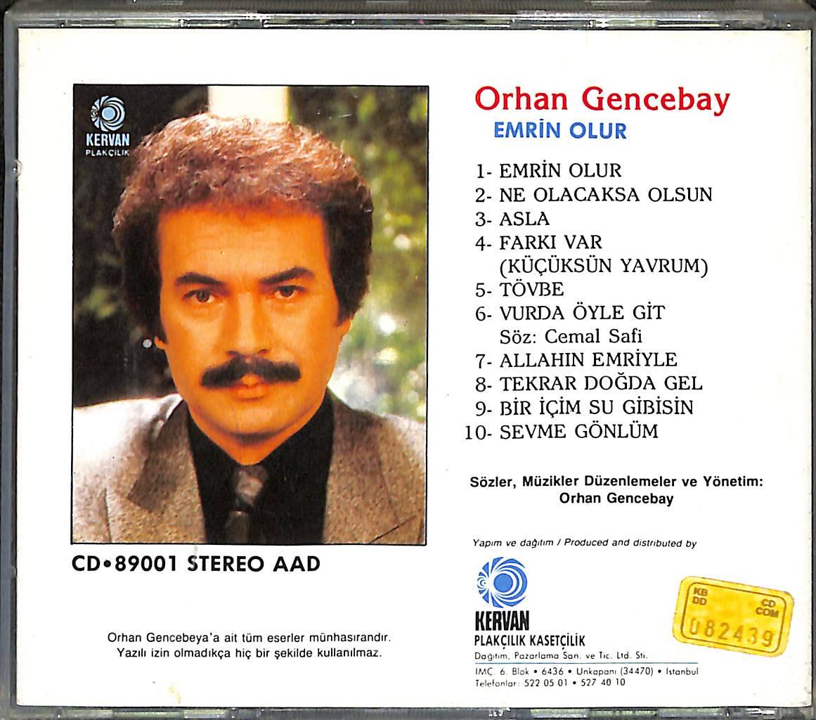 Orhan Gencebay - Emrin Olur CD (İkinci El) CD3589Orhan Gencebay - Emrin Olur CD (İkinci El) CD3589Orhan Gencebay - Emrin Olur CD (İkinci El) CD3589 - 2