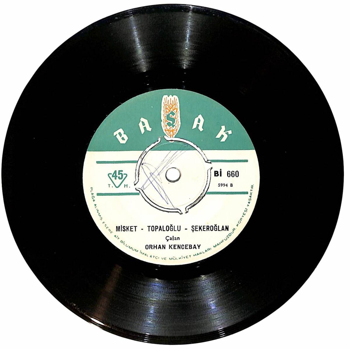 Orhan Gencebay - Fidayda - Mor Koyun / Misket - Topaloğlu - Şekeroğlan Plak (10/7) PLK26182 - 2