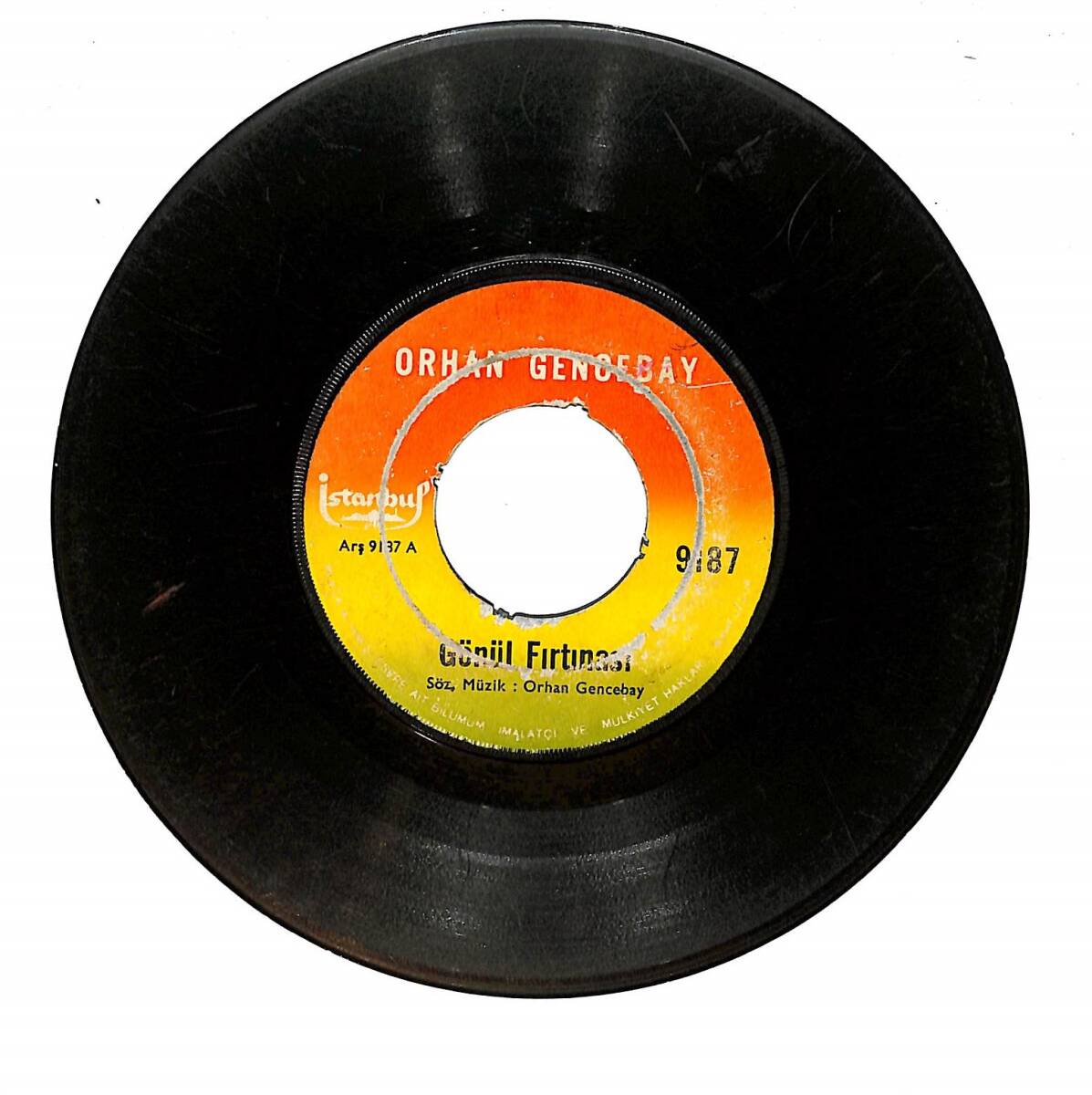 Orhan Gencebay ‎– Gönül Fırtınası & Severek Ayrılalım Plak (10/5.5) PLK26790 - 1