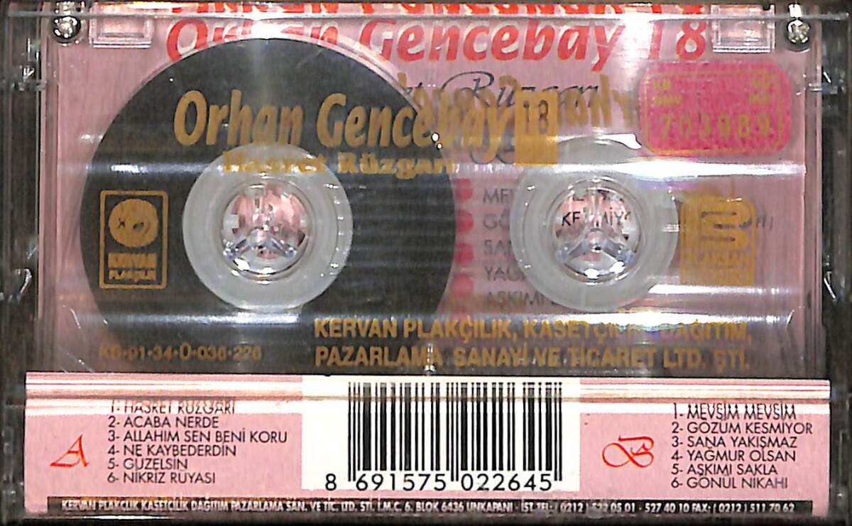Orhan Gencebay - Hasret Rüzgarı Kaset (İkinci El) KST28487 - 2