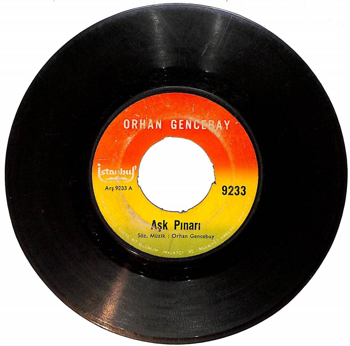 Orhan Gencebay - Hayat kavgası / Aşk pınarı Plak (10/5.5) PLK25011 - 1