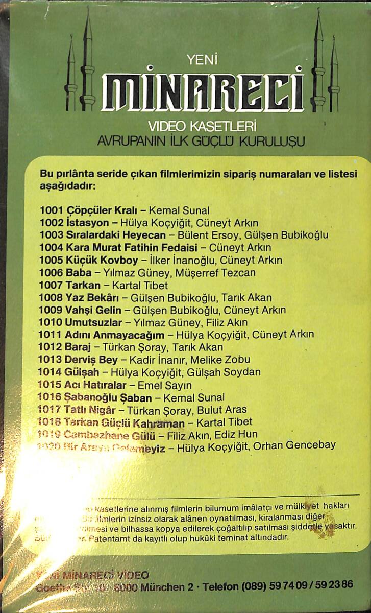 Orhan Gencebay / Hülya Koçyiğit - Bir Araya Gelemeyiz VHS Film (İkinci El) VHS20 - 3