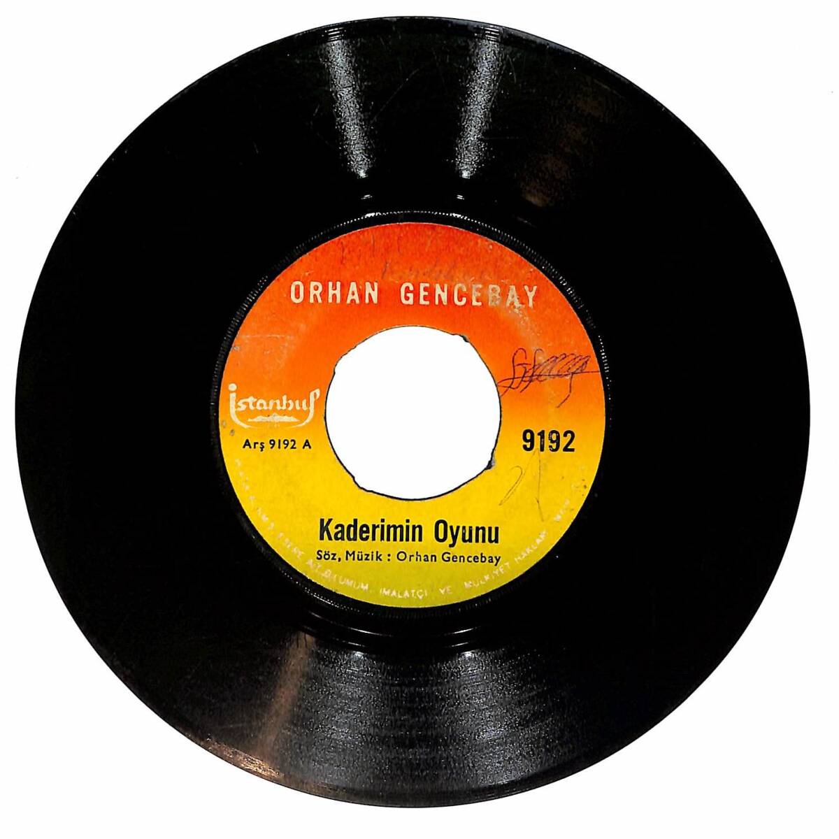 Orhan Gencebay - Kaderimin Oyunu & Efkâr Bastı Gönlümü PLAK (10/6) PLK26385 - 2