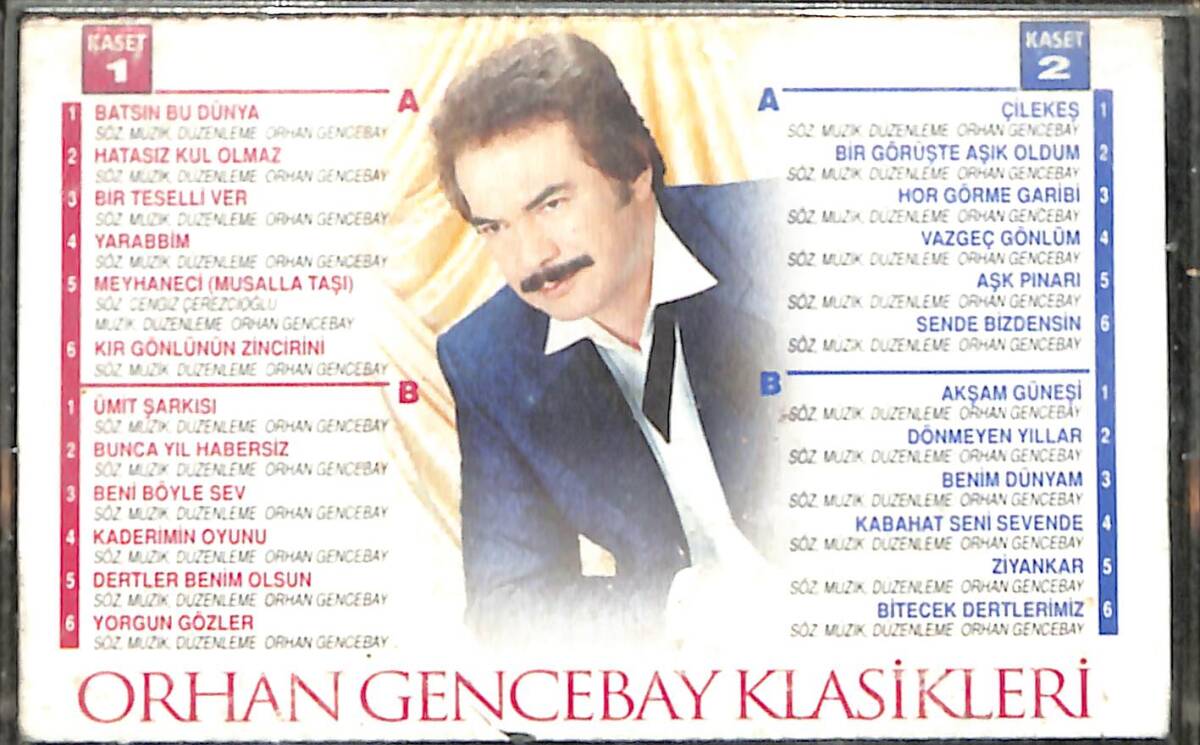 Orhan Gencebay Klasikleri: Sizin Seçtikleriniz 68'den... 83'e İlk 15 Yıl Kaset (İkinci El Kaset) KST29522 - 2