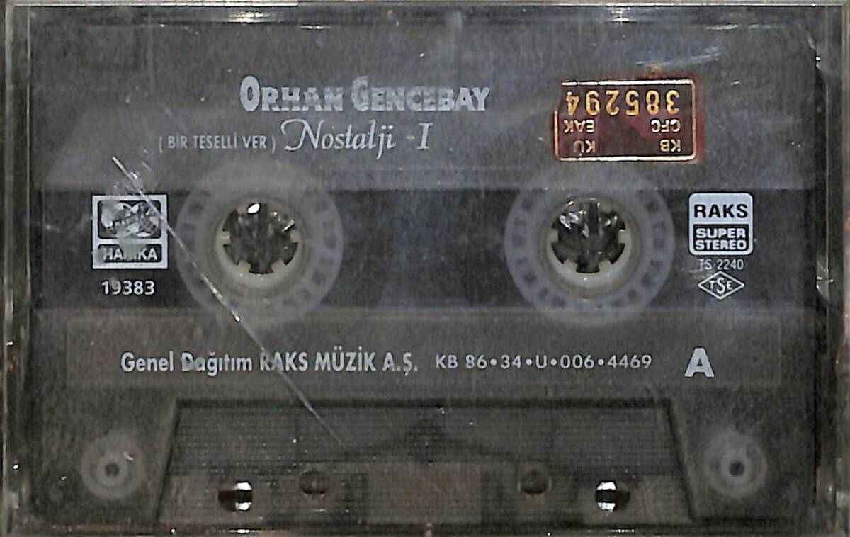 Orhan Gencebay - Nostalji 1 (Bir Teselli Ver) Kaset (Harika Kasetçilik - Kırmızı Bandrol - İkinci El) KST27955 - 1