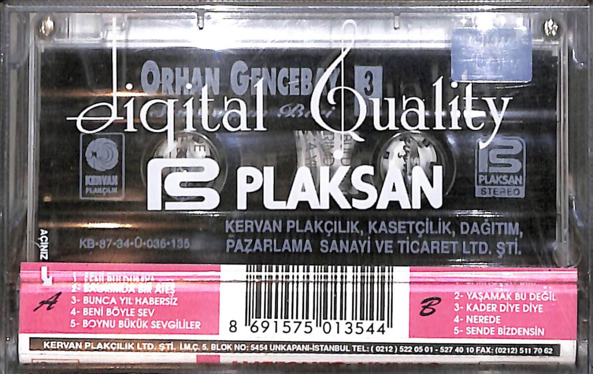 Orhan Gencebay - Sarhoşun Biri Kaset (Sıfır) KST26601 - 2