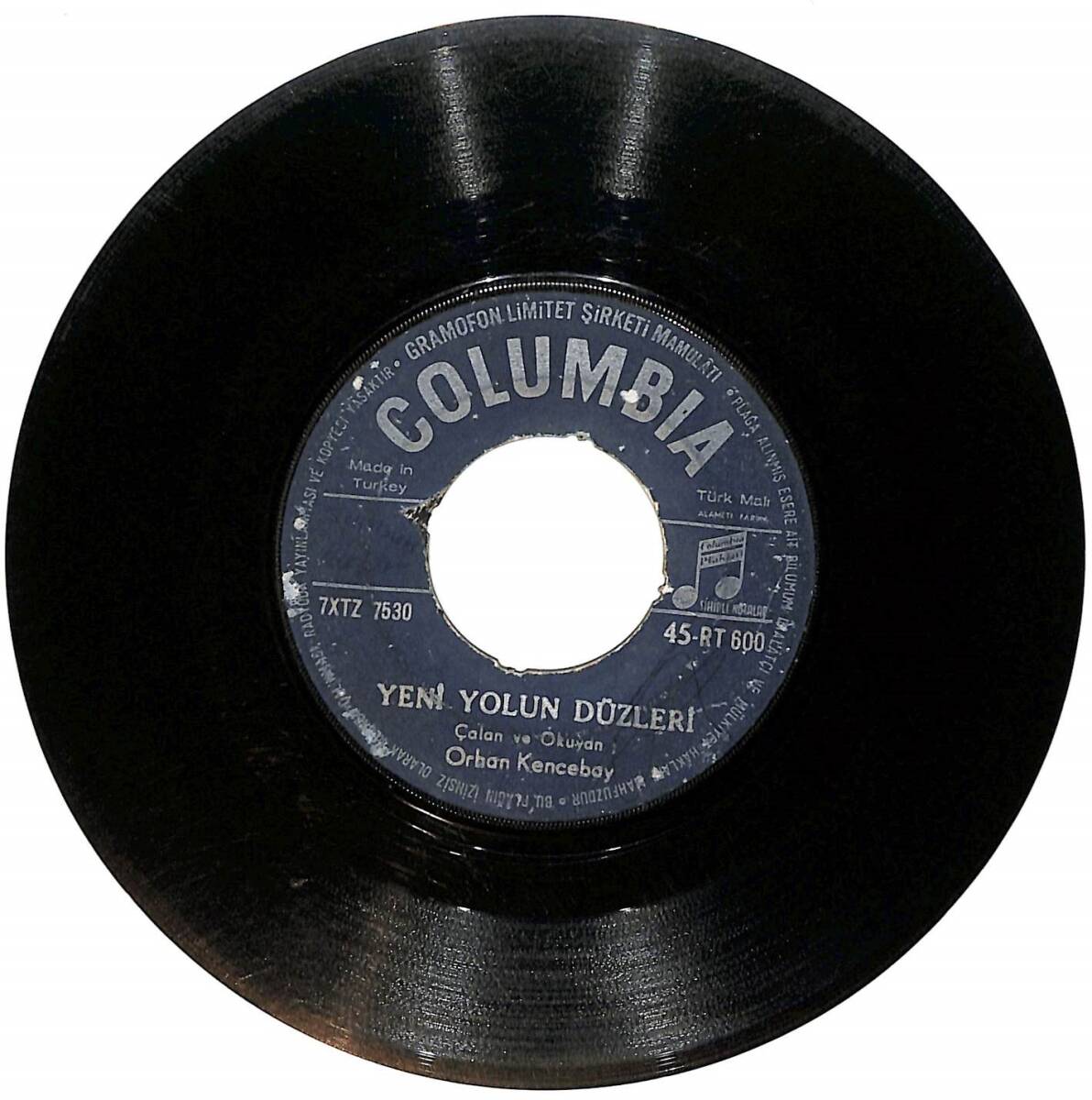 Orhan Gencebay - Yeni Yolun Düzleri / Yare Pazen Seçemedim Plak (Columbia Baskı - 10/6.5) * ÇOK NADİR * PLK26161 - 2