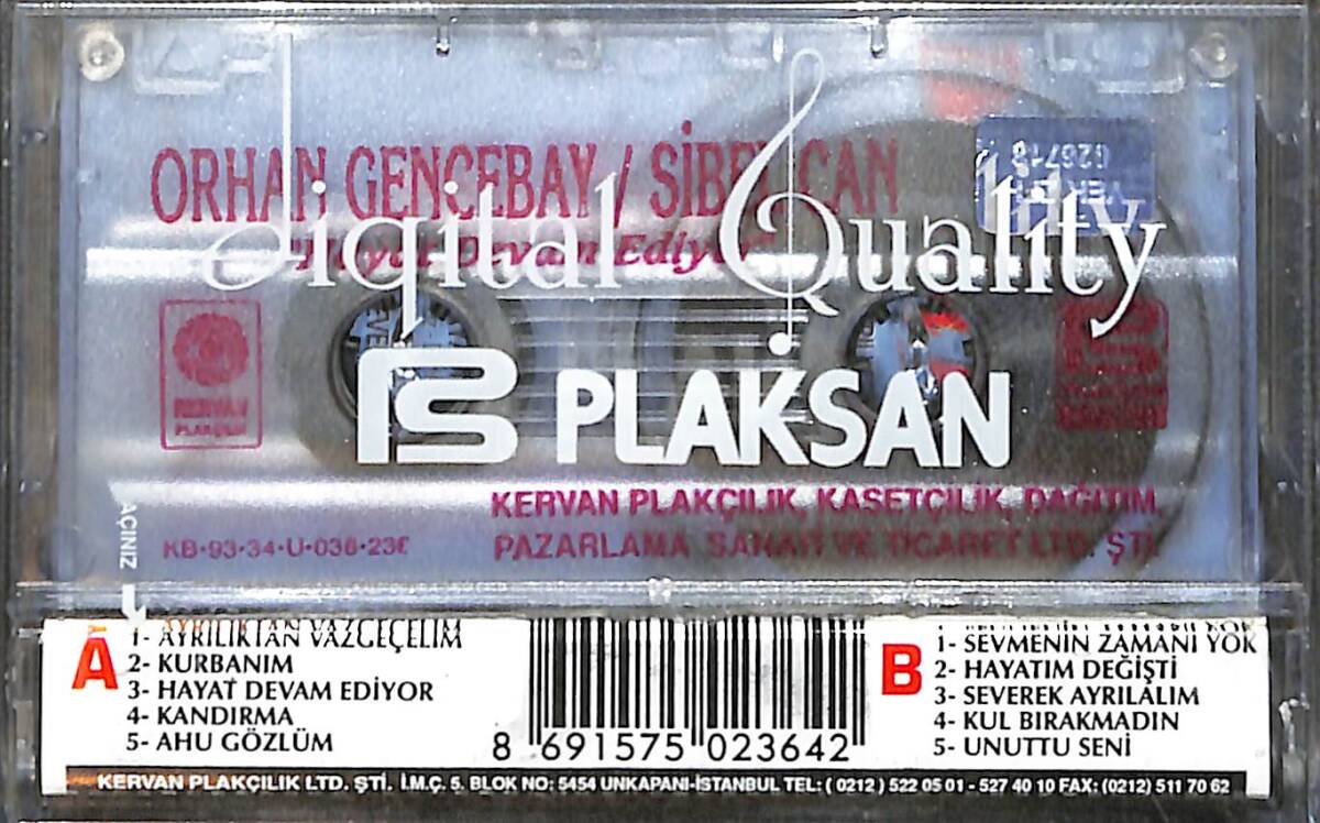Orhan Gencebay&Sibel Can - Hayat Devam Ediyor Kaset (Sıfır) KST27640 - 2
