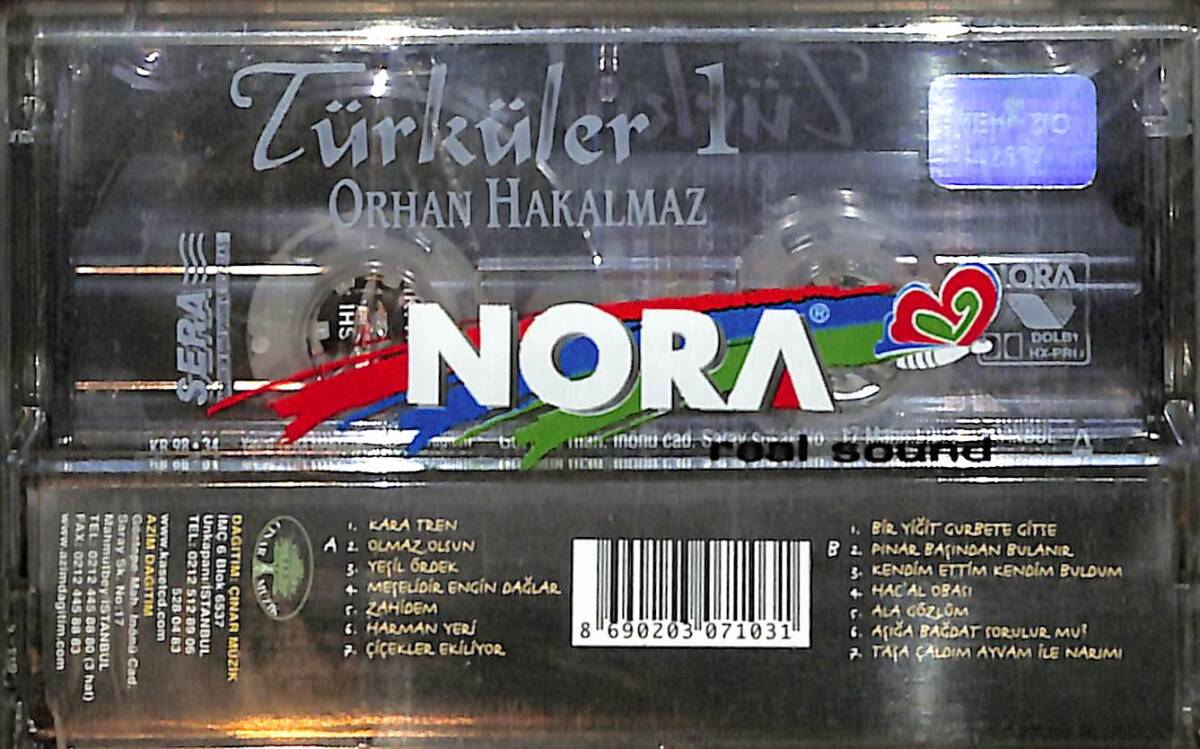 Orhan Hakalmaz - Türküler 1 Kaset (Sıfır) KST26743 - 2
