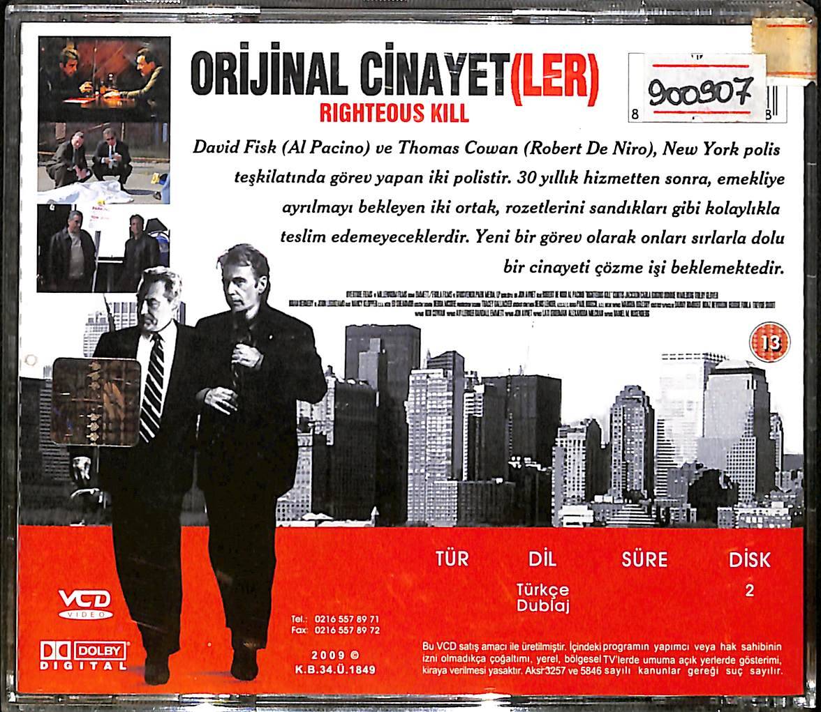 Orijinal Cinayetler VCD Film (İkinci El) VCD27691 - 2