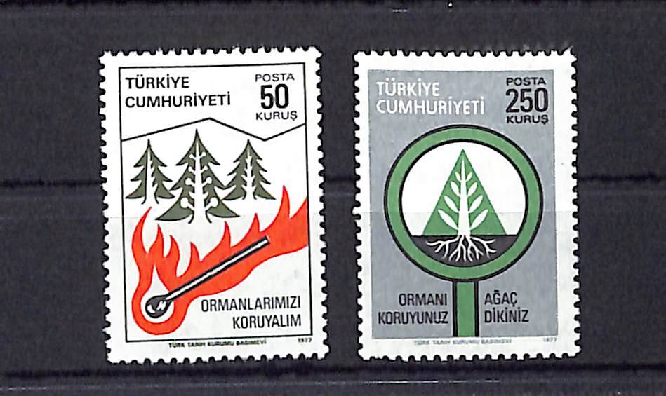 Orman Konulu Sürekli Seri, 2 Pul Seri PPT2378 - 1