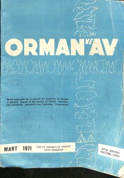 Orman Ve Av Dergisi Mart 1971 NDR77391 - Gökçekoleksiyon