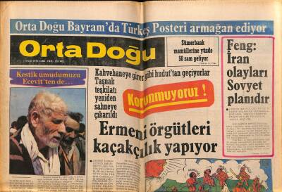 Orta Doğu Gazetesi 1 Eylül 1978 - Batı Trakyada Türklere Karşı Terör Başlatıldı GZ72388 - 2