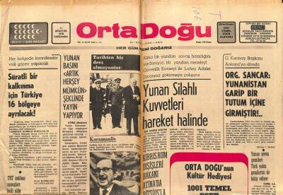 Orta Doğu Gazetesi 11 Ağustos 1976 - Kemal Sunal Baba Oluyor GZ89298 - 1
