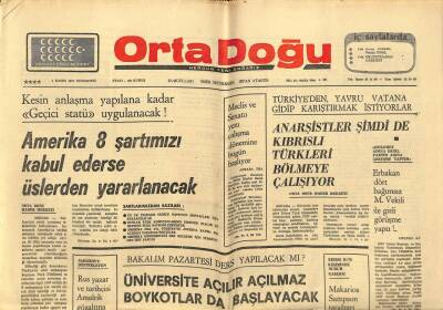 Orta Doğu Gazetesi 12 Kasım 1975 - Amerika 8 Şartımızı Kabul Ederse Üslerden Yararlanacak GZ89392 - 1