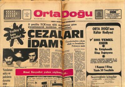 Orta Doğu Gazetesi 13 Ağustos 1976 - Hülya Koçyiğit Sahneye Çıkıyor GZ89300 - 1