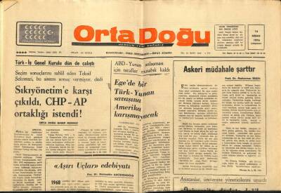 Orta Doğu Gazetesi 14 Nisan 1976 - İsmail Müftüoğlu,Kanunlar Titizlikle Uygulanıyor GZ89371 - 1