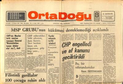 Orta Doğu Gazetesi 16 Mayıs 1974 - Hasan Tahsin Anıtı Açıldı GZ89229 - 1