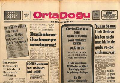 Orta Doğu Gazetesi 17 Ağustos 1976 - ODTÜ Kanununun Bazı Maddeleri İptal Edildi GZ89275 - 1