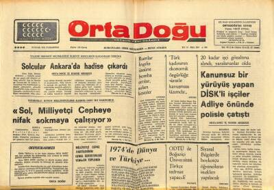 Orta Doğu Gazetesi 18 Ocak 1975 - ODTÜ İle Boğaziçi Üniversitesi Türkçe Tedrisat Yapacak GZ89318 - 1